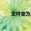 文件变为系统文件（文件系统转换）