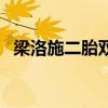 梁洛施二胎双胞胎（梁洛施双胞胎什么病）
