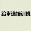 跆拳道培训班归哪个部门管（跆拳道培训班）