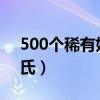 500个稀有姓氏排名（中国最聪明的13个姓氏）
