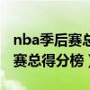 nba季后赛总得分榜历史排名虎扑（nba季后赛总得分榜）