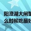 阳澄湖大闸蟹怎么做最好吃（阳澄湖大闸蟹什么时候吃最好）