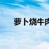 萝卜烧牛肉的家常做法（萝卜烧牛肉）