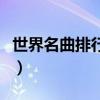 世界名曲排行榜前十名钢琴（世界名曲排行榜）