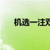 机选一注双色球号码随机（机选一注）