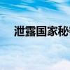 泄露国家秘密是指违反保密法律（泄露）