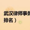 武汉律师事务所排名及电话（武汉律师事务所排名）