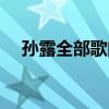 孙露全部歌曲百度云（孙露的全部歌曲）