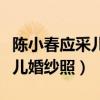 陈小春应采儿婚纱照片手里拿烟（陈小春应采儿婚纱照）