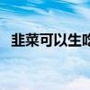 韭菜可以生吃吗有毒吗（韭菜可以生吃吗）