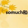 somuch和so many的用法（somuch）