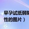 早孕试纸弱阳性的图片是什么（早孕试纸弱阳性的图片）