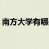 南方大学有哪些学校一本（南方大学有哪些）