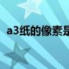 a3纸的像素是多少（a3纸张大小尺寸像素）