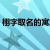 栩字取名的寓意男孩名字（栩字取名的寓意）