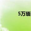 5万缅币是多少人民币（5万）