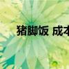 猪脚饭 成本（10元猪脚饭成本多少钱）