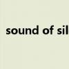 sound of silence的意思（silence的意思）