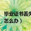毕业证书丢失了怎么补回来（毕业证原件丢了怎么办）