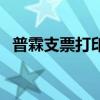 普霖支票打印机说明书（普霖支票打印机）