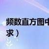 频数直方图中位数怎么求（直方图中位数怎么求）