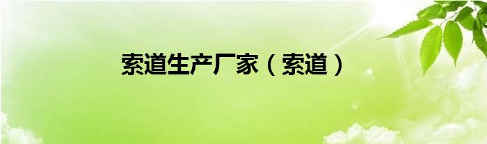 索道生产厂家（索道）