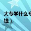 大专学什么专业有出路(大专学什么专业最赚钱) 大专学什么专业有出路(大专学什么专业最赚钱)