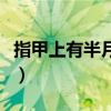 指甲上有半月痕是怎么回事（指甲上的半月形）