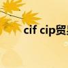cif cip贸易术语（cif贸易术语解释）