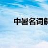 中暑名词解释护理学（中暑名词解释）