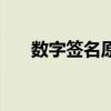 数字签名原理和过程（数字签名原理）