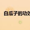 白瓜子的功效与作用及营养价值（白瓜子）