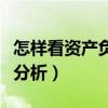 怎样看资产负债表和利润表（资产负债表垂直分析）