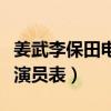 姜武李保田电视剧永不回头演员表（永不回头演员表）