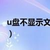 u盘不显示文件0字节（u盘显示不出来字节了）
