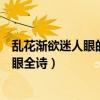 乱花渐欲迷人眼的下一句是什么意思是什么（乱花渐欲迷人眼全诗）