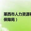 莱西市人力资源和社会保障局地址（莱西市人力资源和社会保障局）