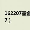 162207基金今天净值查询今日净值（162207）
