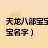 天龙八部宝宝名字怎么改成表情（天龙八部宝宝名字）