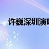 许巍深圳演唱会2023（许巍深圳演唱会）