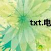 txt.电子书（txt格式电子书）