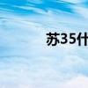 苏35什么时候首飞的（苏35s）