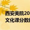 西安美院2021文化课录取分数线（西安美院文化课分数线）