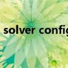 solver configuration block（solver xla）