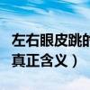 左右眼皮跳的真正含义学生版(左右眼皮跳的真正含义) 左右眼皮跳的真正含义学生版(左右眼皮跳的真正含义)