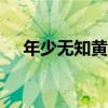 年少无知黄贯中mv（年少无知 黄贯中）