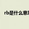 rb是什么意思医学（rbc是什么意思医学）