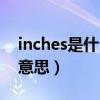 inches是什么意思英语翻译（inches是什么意思）