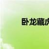 卧龙藏虎打一个生肖（卧龙藏虎）