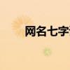网名七字诗句（七字网名诗情画意）